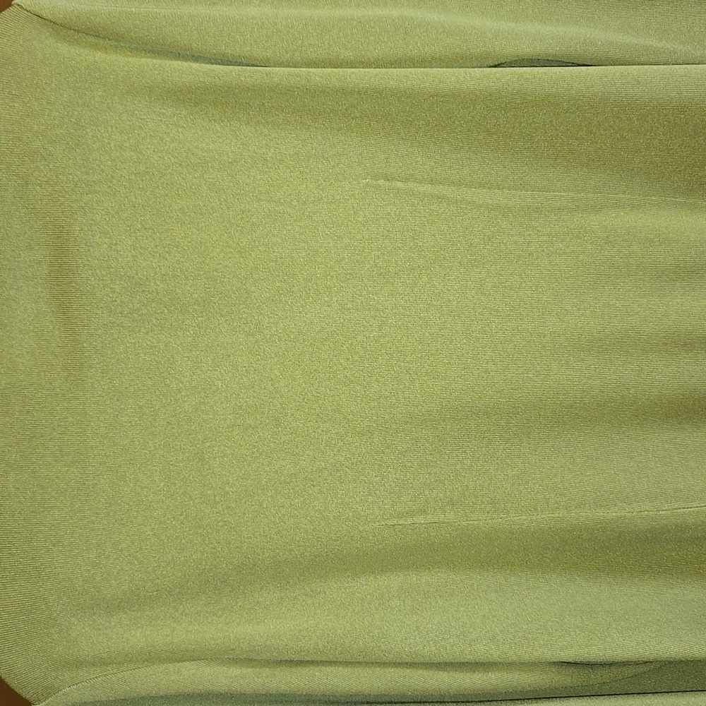 Misook-Knit chartreuse sweater with black trim Size M. - Picture 10 of 12